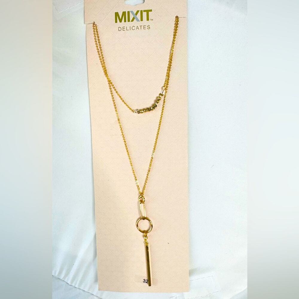 MIXIT Fashion Jewerly Key to my heart Drop Necklace with Crystal 32”